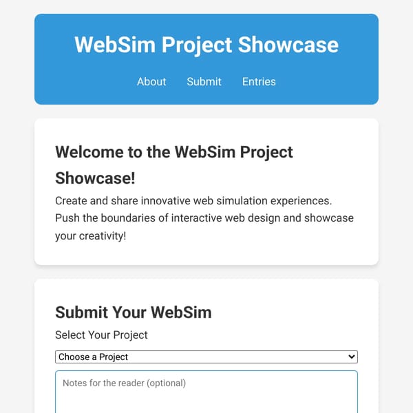 WebSim Contest template