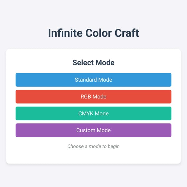 Infinite Color Craft 2 with breadth search algorithm