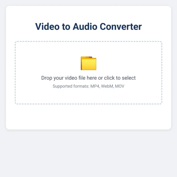 Video to Audio Converter