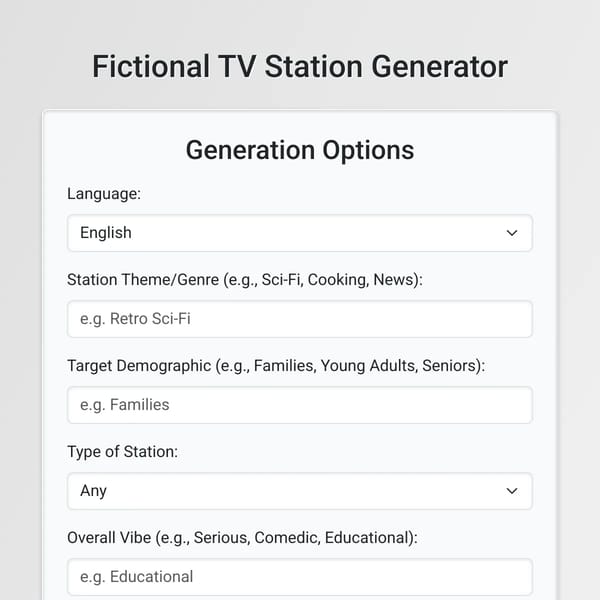 TV Station Generator