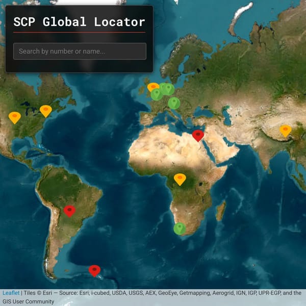 SCP Foundation Interactive Map
