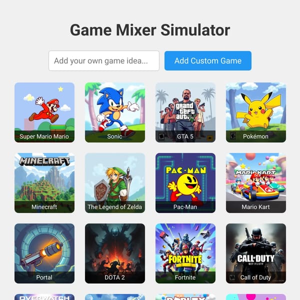 Retro Game Mixer Simulator 3.1