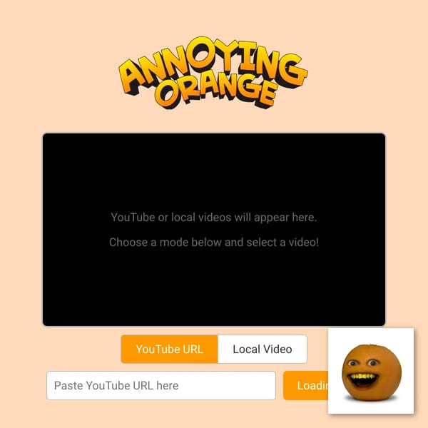 React with the annoying orange!