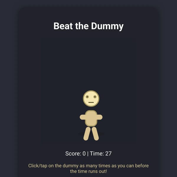 Beat the Dummy - 2D Game