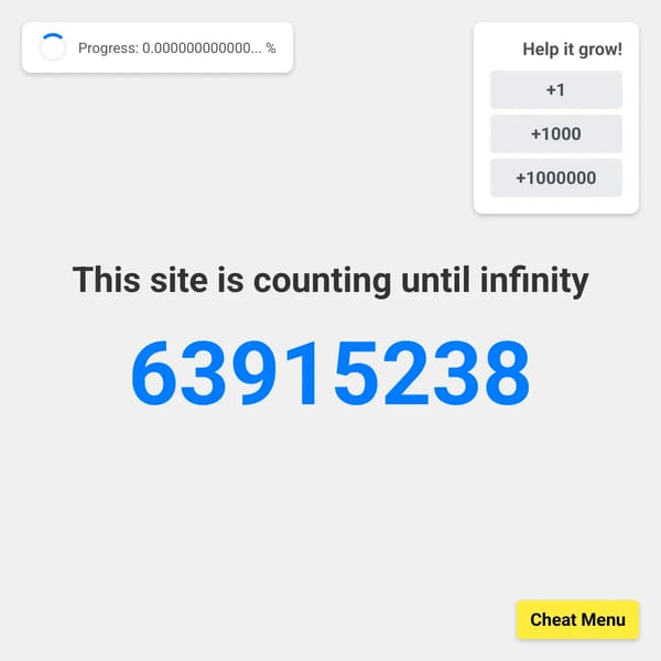 Infinity Counter