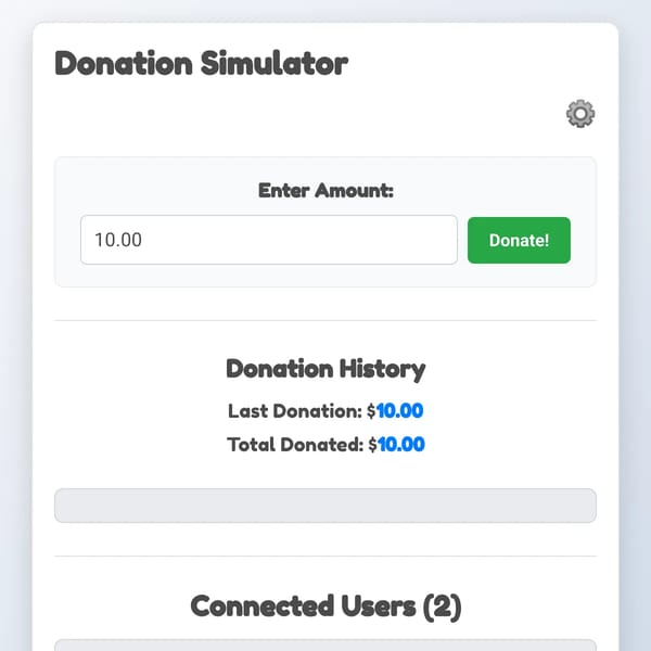 Donation Simulator
