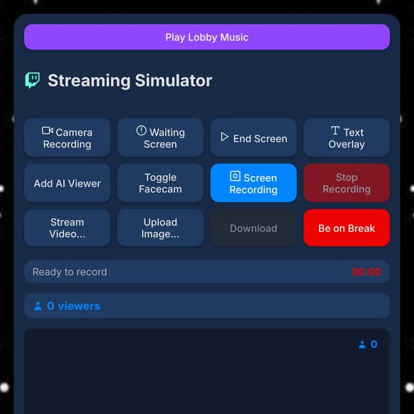 Streaming Simulator