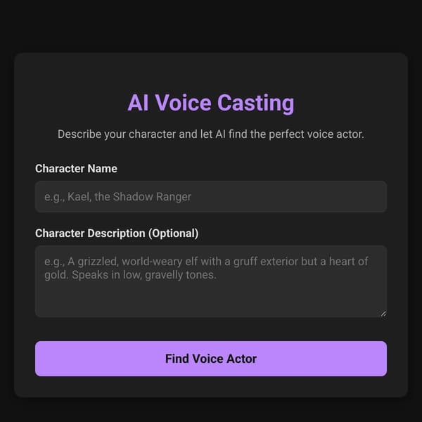 AI Voice Casting