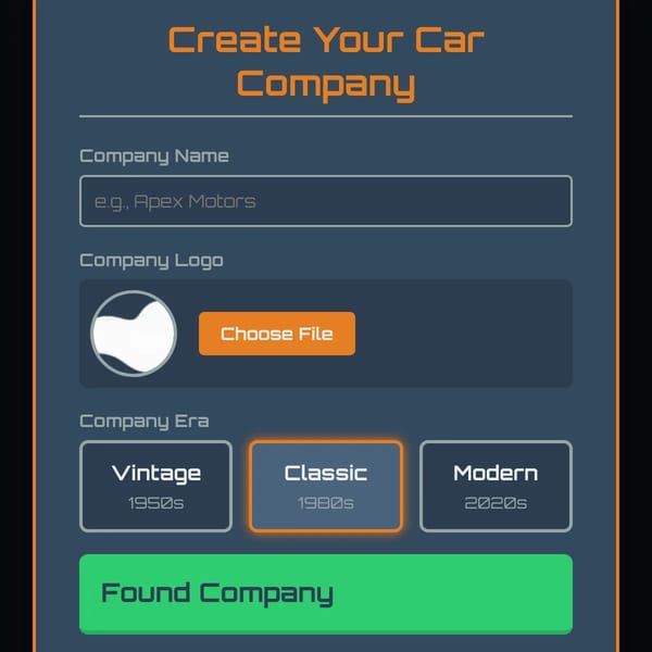 Car Manufacturer Tycoon