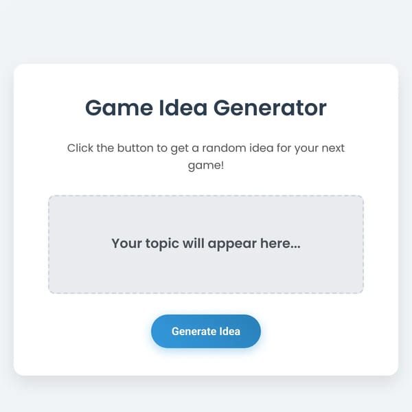 Website Idea Generator