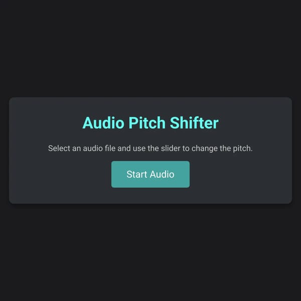 Audio Pitch Shifter