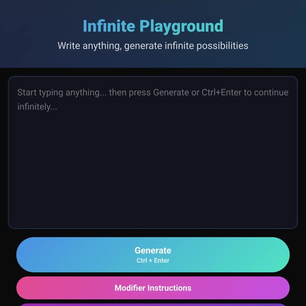 Infinite Playground