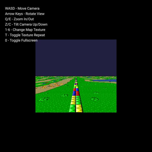 SNES' Mode 7 Test
