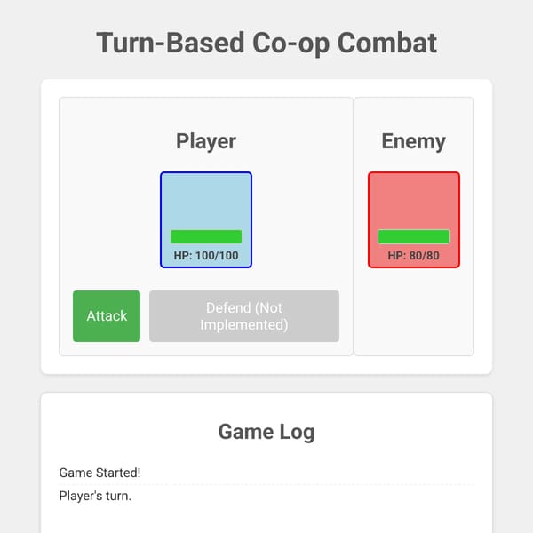 Co-op Combat Game