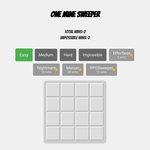 One Mine Sweeper