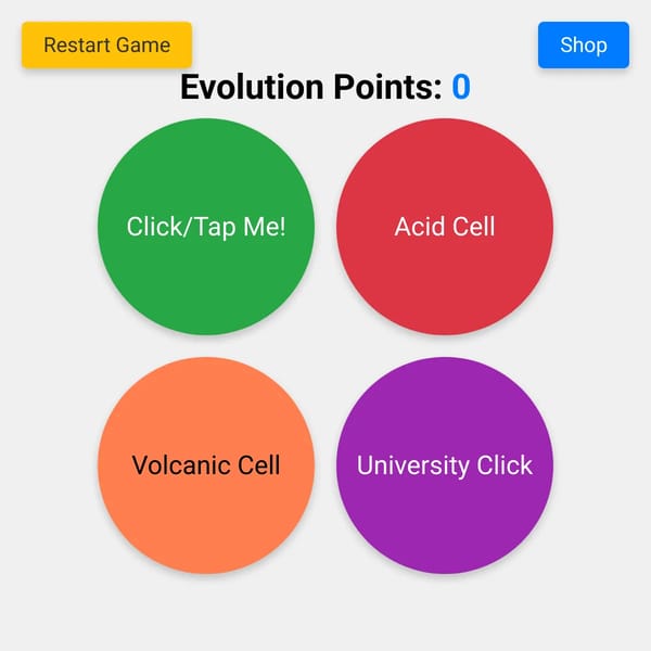 Simple Evolution Clicker