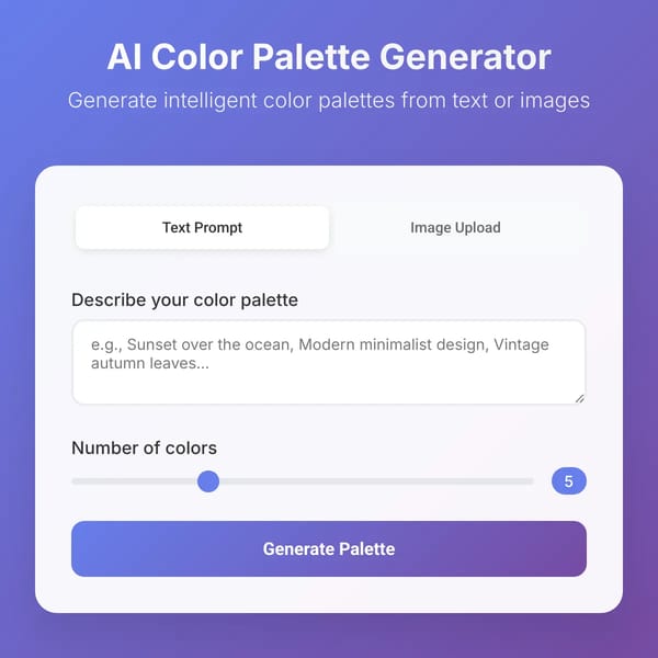 AI Color Palette Generator