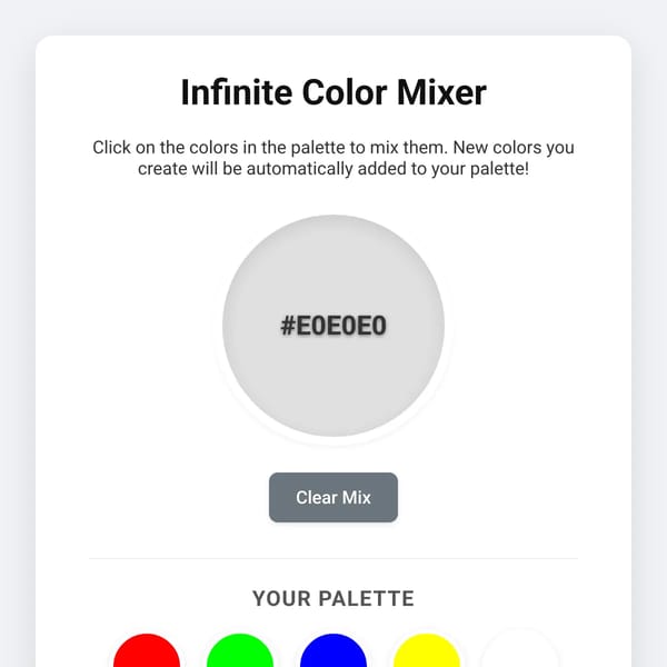 Infinite Color Mixer