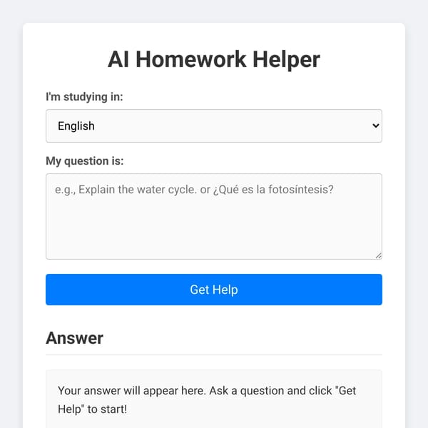AI Homework Helper