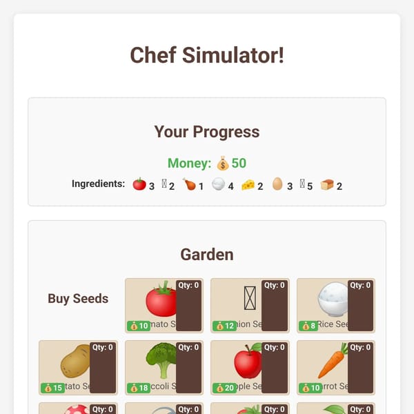 Chef simulator