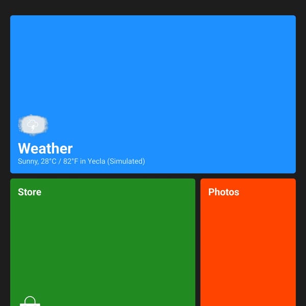Windows 8 Start Screen