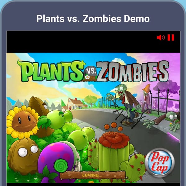 Plants vs zombies on websim