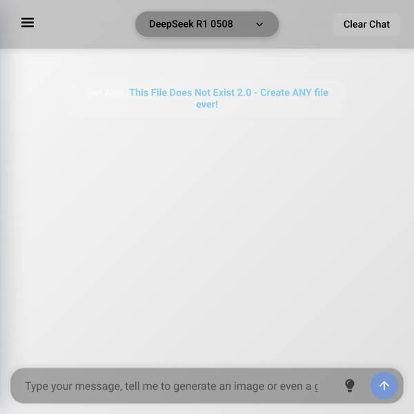 Chat with ANY AI model (now with R1 0508)!
