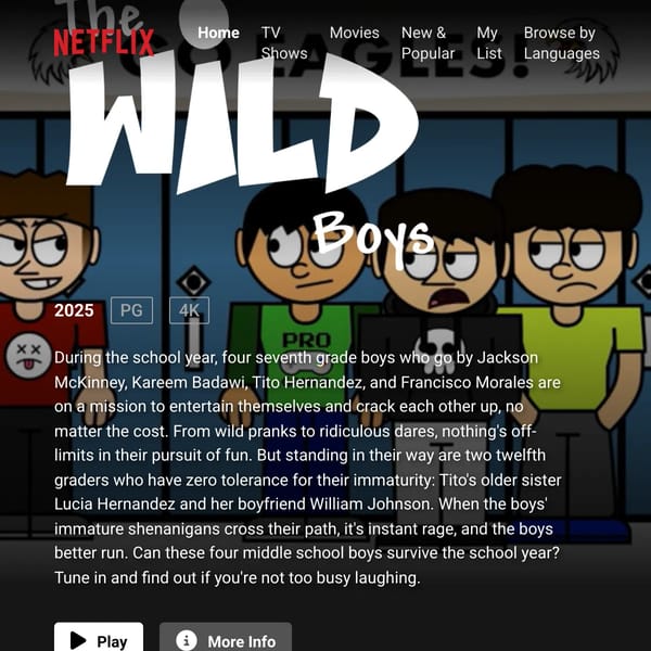 The Wild Boys| Netflix (Series By GeneralRaptor1522)