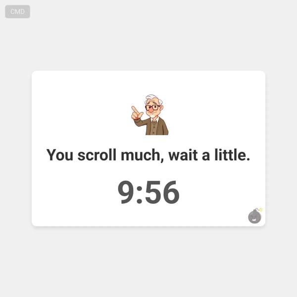 Scroll Break Timer