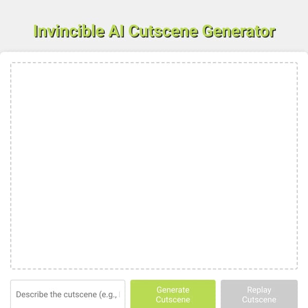 Invincible Cutscene Creator