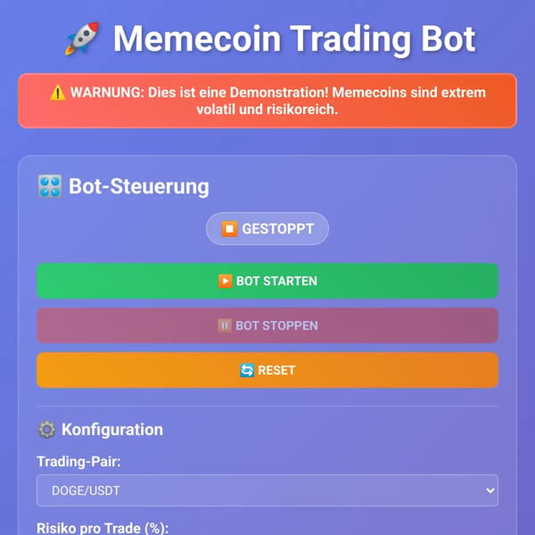 Memecoin Trading Bot - Simulation