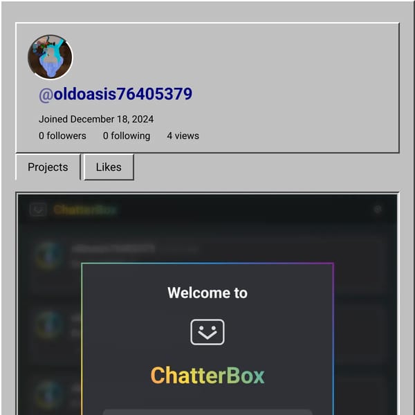 User Profile Page on WebSim