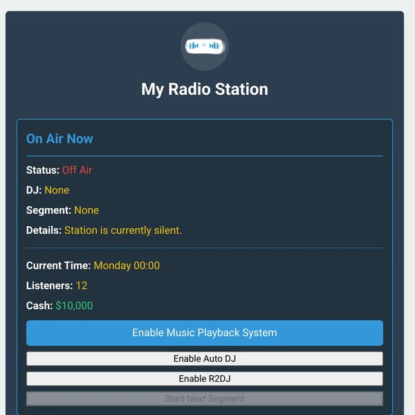 My Radio Station Control
