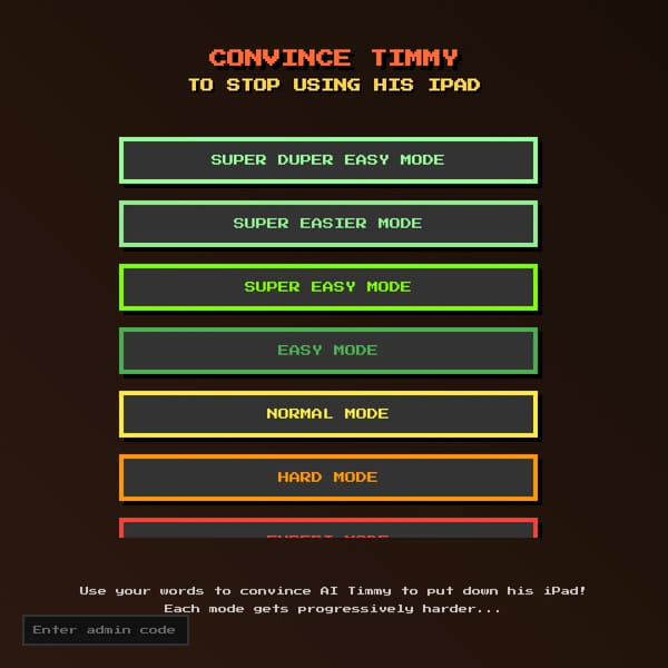 Convince Timmy To Stop Using His iPad