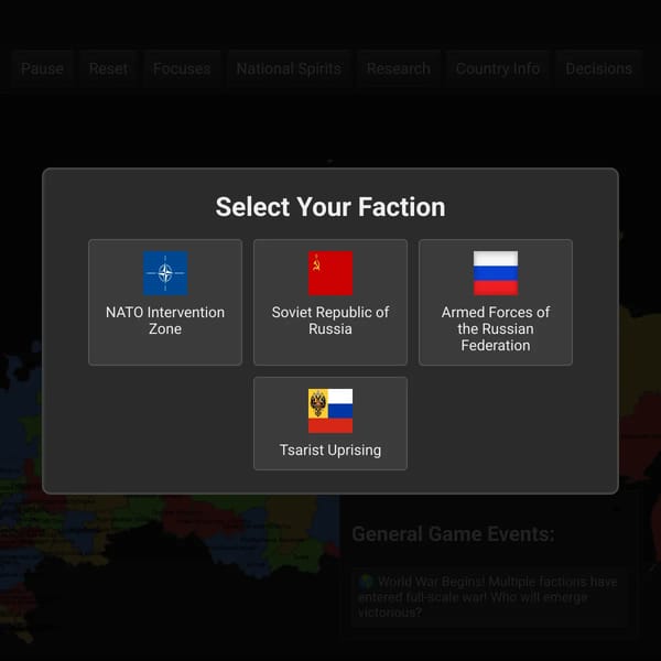 Russia Map War