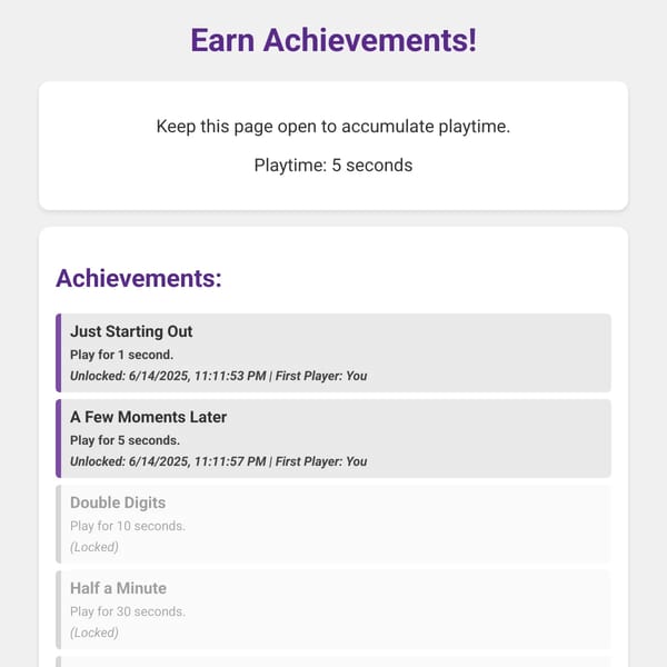 Achievement Unlocked!