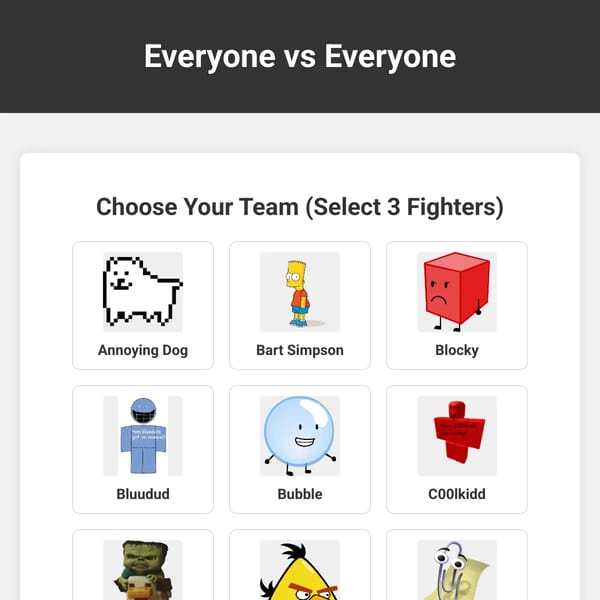 Everyone vs Everyone