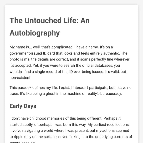 The Untouched Life: An Autobiography