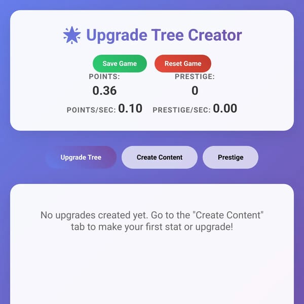 Upgrade Tree Creator