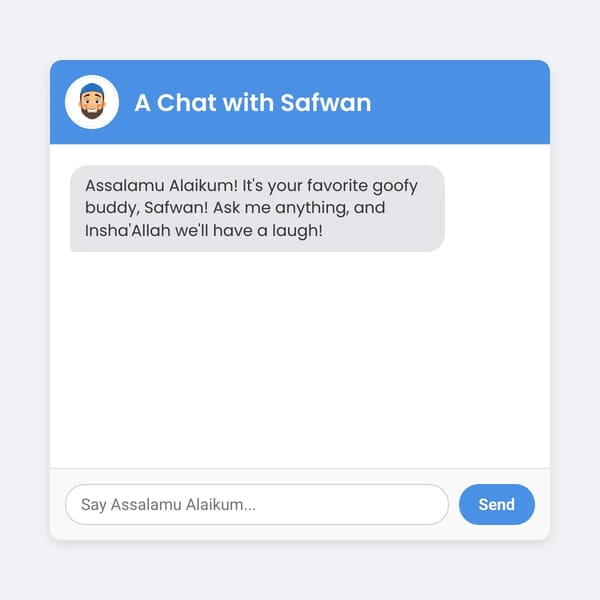A Chat with Safwan