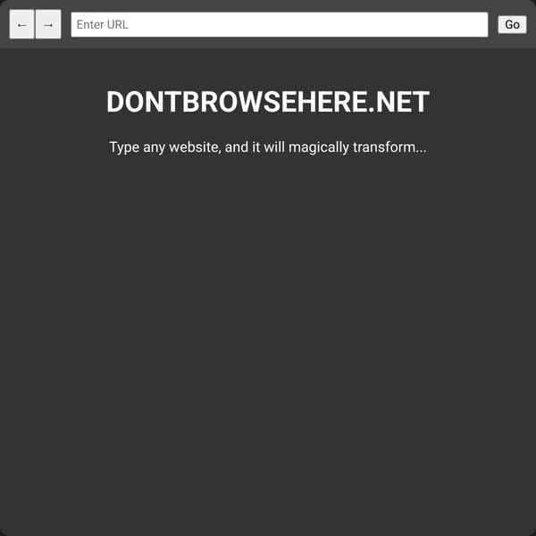 DONTBROWSEHERE.NET