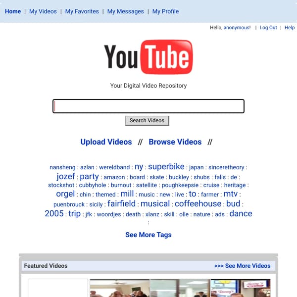 YouTube - July 2005