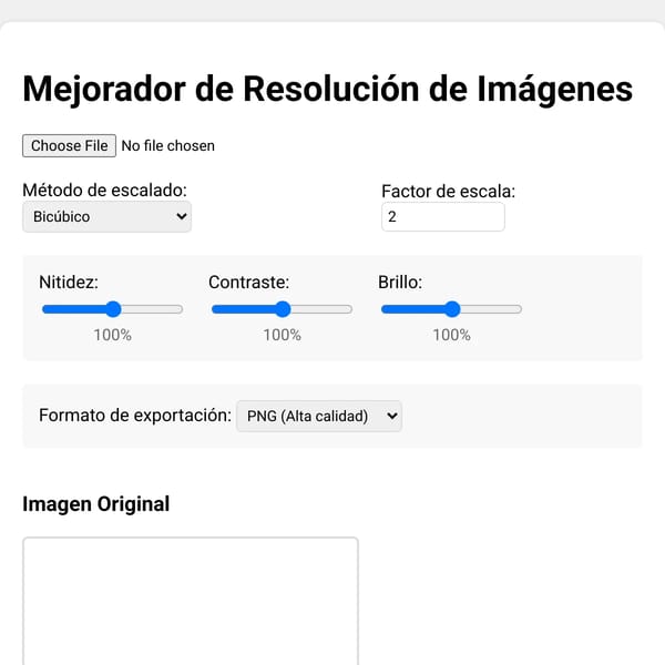 Mejorar calidad Imagen