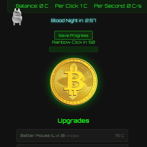 A normal clicker game
