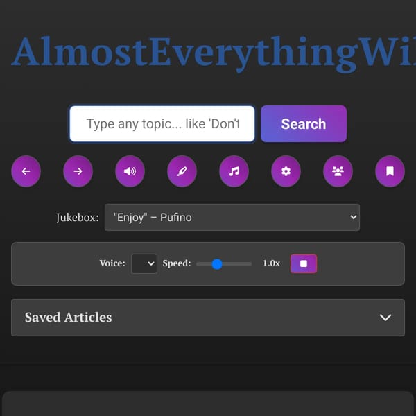 Infinite Wikipedia