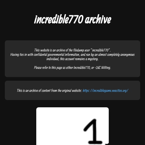 incredible770 Archive