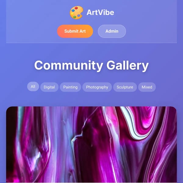 ArtVibe - Community Gallery