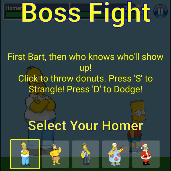 Bart Simpson Boss Fight