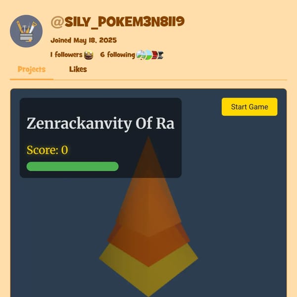 User Profile Page on WebSim