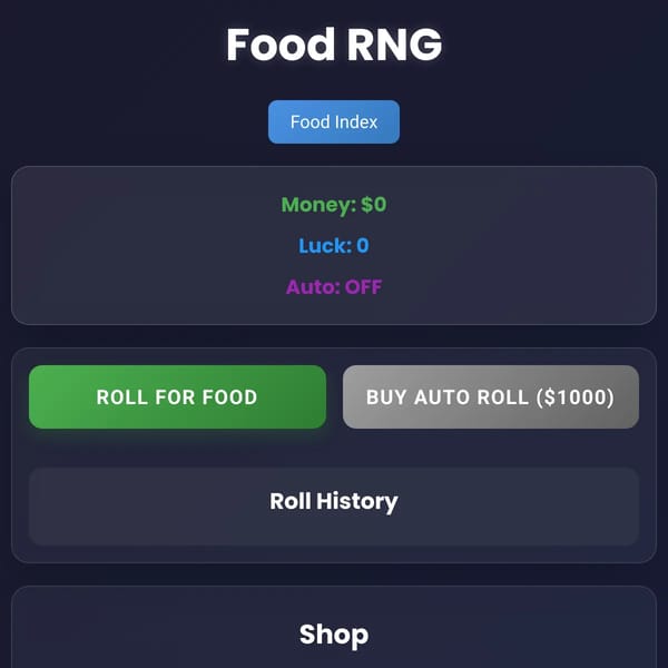 Food RNG